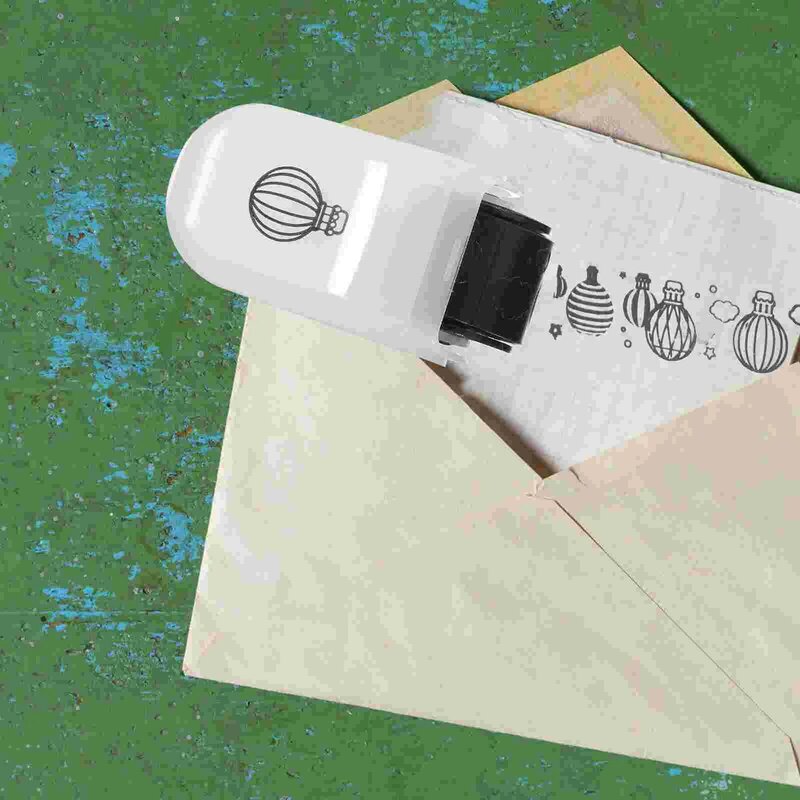 Timbro zigrinato bordo rullo stampa pizzo fornitura francobolli Stamper portatile studenti artigianato fatto a mano ruota di scorrimento cartone animato