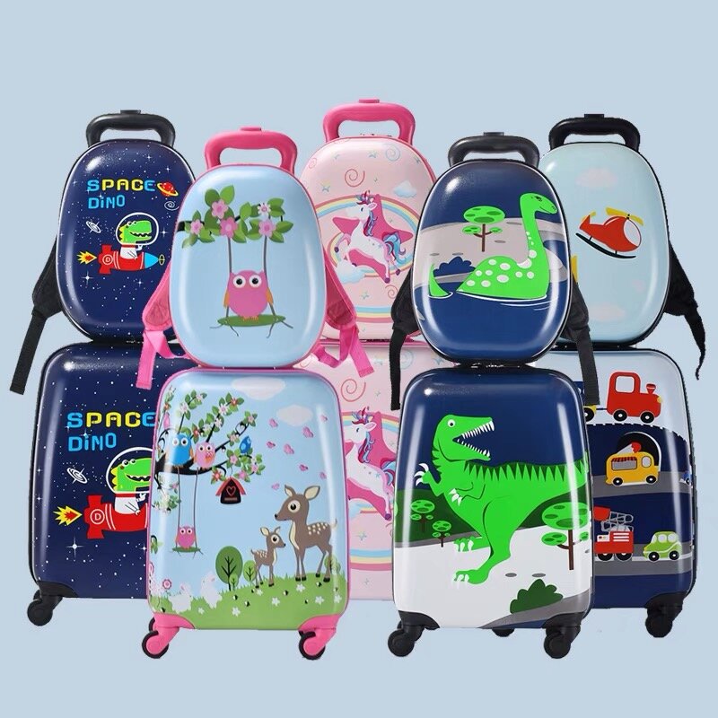 Kinder koffer 18-Zoll 13-Zoll-Handgepäckkoffer mit Spinner rädern Gepäckset für Mädchen und Jungen Rucksack für Kinder