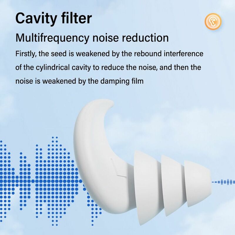 Silicone macio Anti Noise Multicolor Earplugs, à prova de poeira, redução de ruído, tampões de ouvido, unisex, impermeável, tampões de natação