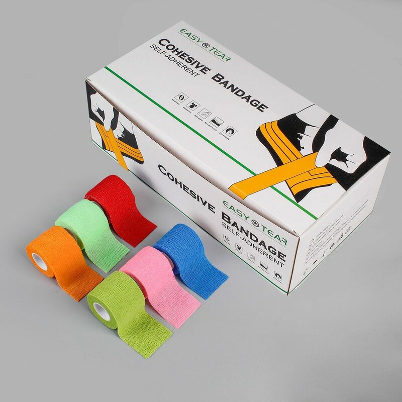 4.5M Kleurrijke Sport Zelfklevende Elastische Bandage Wrap Tape Hansaplast Voor Knie Ondersteuning Pads Vinger Enkel Palm Schouder