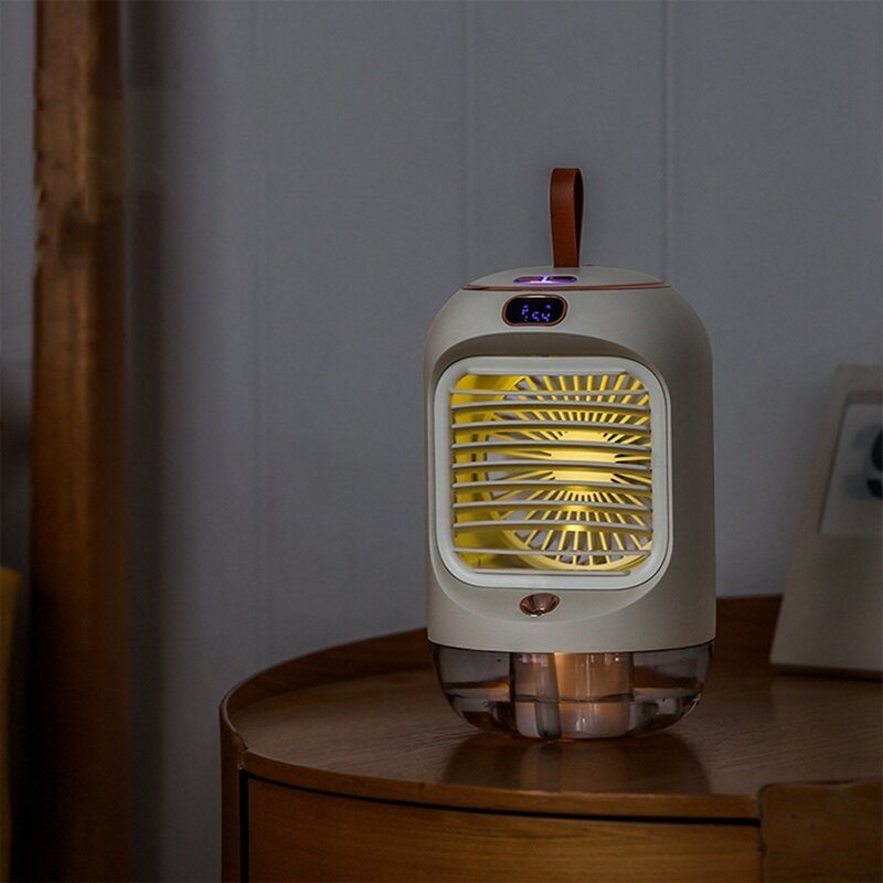 Przenośny klimatyzator wentylator elektryczny wentylator USB mgła wodna wentylator chłodnica z oświetleniem LED