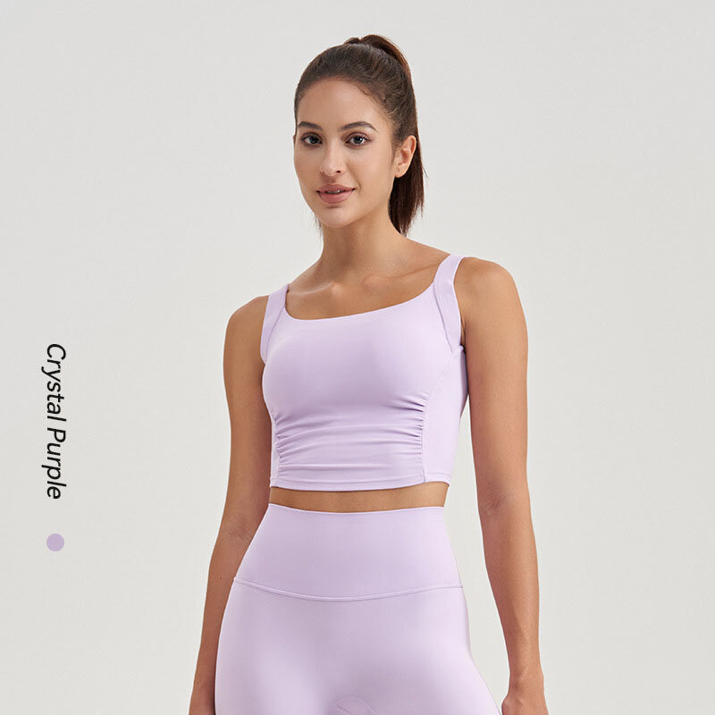New Yoga Suit For Women With High Elasticity, Slimming Effect, Fixed Chest Pad, Sports Bra, High Waist, Buttocks lifting