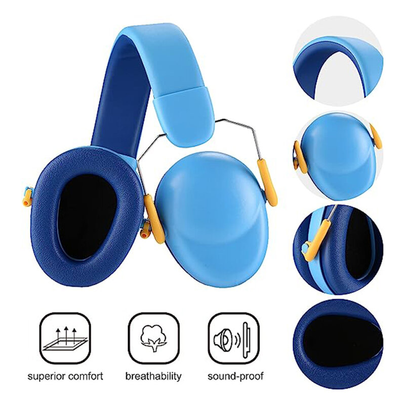 Cache-oreilles anti-bruit portable pour bébé, protection auditive, bleu, pour concerts, pour les tout-petits