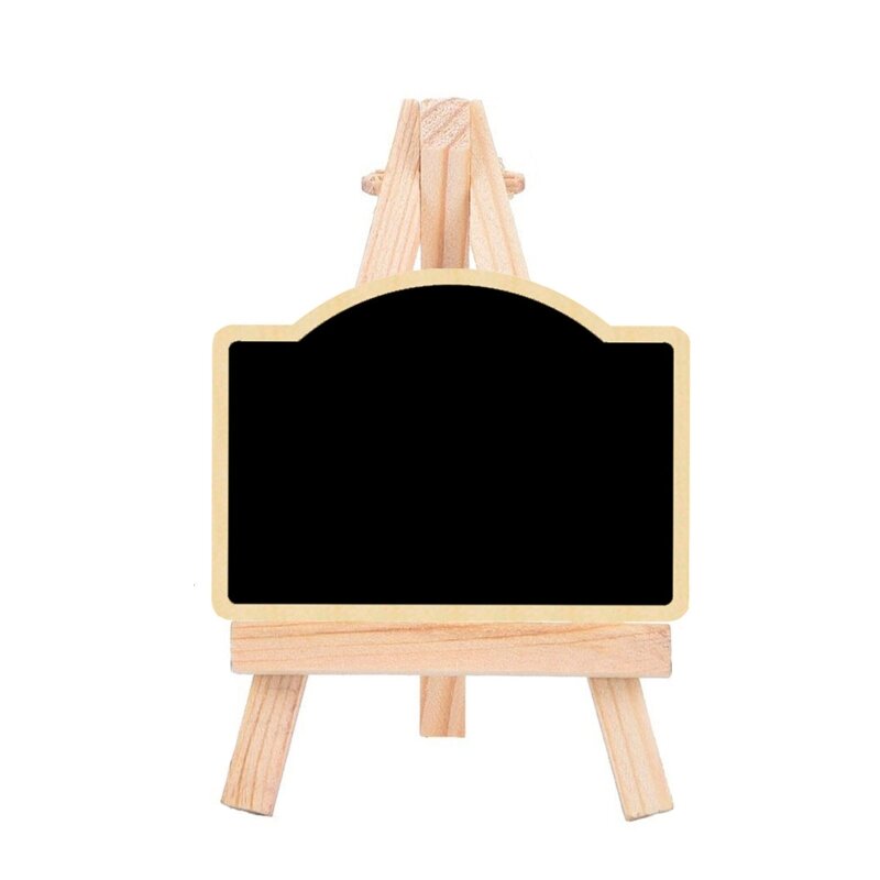 Tableau bureau, chevalet en bois avec présentoir, petit tableau signes nom nourriture, ornements bureau