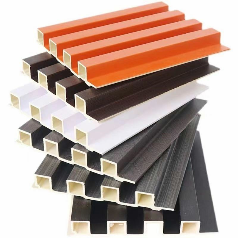 Luxury laminate interior Grating 3D wpc wallboard for living room decorative  outdoor Wood Plastic Composite wall panel cladding