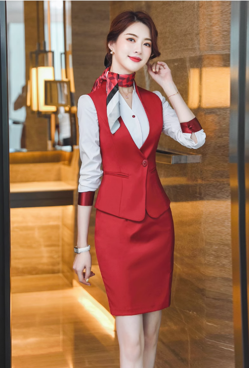 Uniforme da pilota di linea aerea professionale per l'aviazione uniforme da hostess della compagnia aerea della malesia