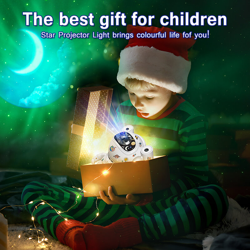 Детский проектор «Звезда», «сделай сам», Ночной светильник с дистанционным управлением, 360 Регулируемый дизайн, астронавт, туманность, галактика, освещение для детей