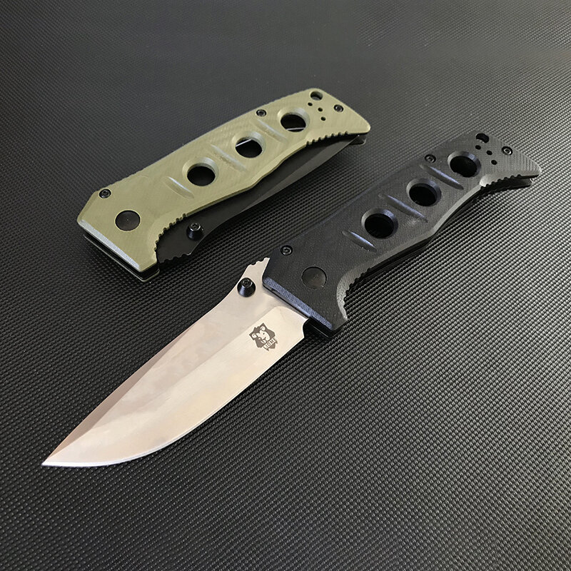 High Quality Liome 273 Tactical Folding Knife G10 Handle Stone Washing Blade Outdoor Camping Survival Pocket Knives EDC Tool
