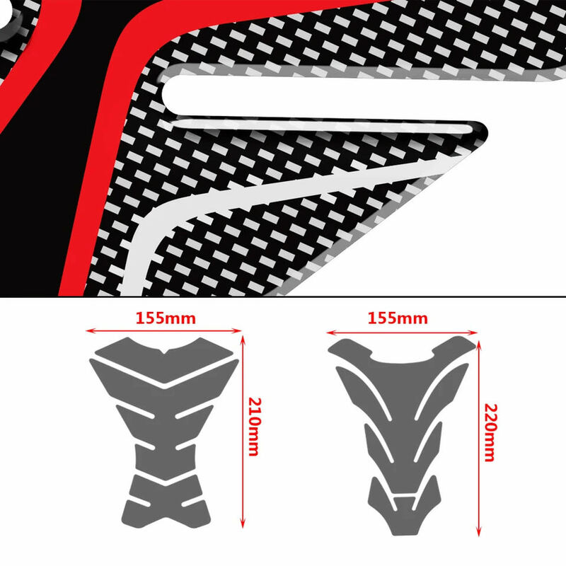 Motocicleta Gel Fuel Oil Tank Pad, Fish Bone Protector, Racing Sticker, Tanque Cap Capa para Yamaha XJR400, XJR1200, XJR1300