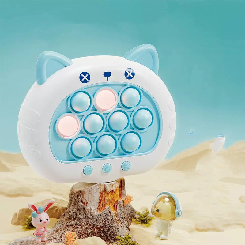 Pop Push Bubbles Fidget Game Machine Toy para crianças, Anti-Ansiedade, Pop Push Bubble, Brinquedos sensoriais para crianças, Aniversário, Novidade