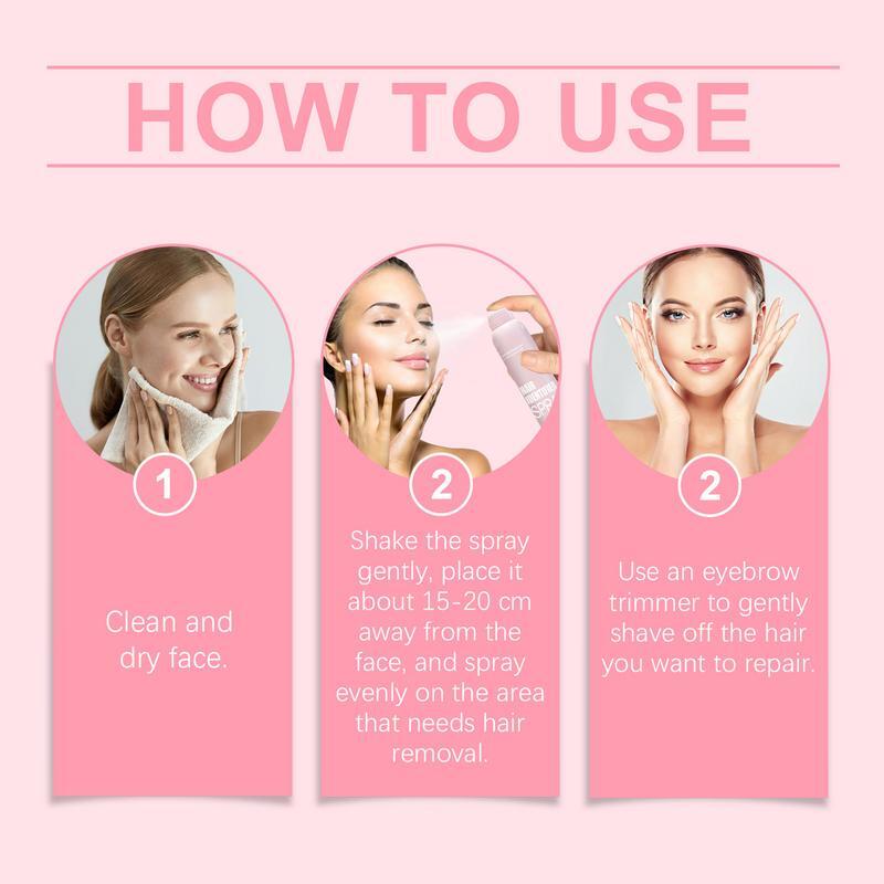 Hair Remover facial hair removal Hair Identification Spray For Face Shaving Painless Hair Remover Armpit Woman Legs Arms