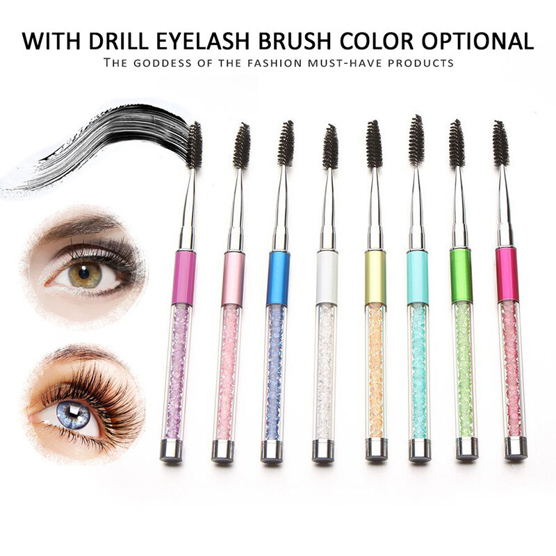 With Cover Eyelash Brushes Makeup Brushes Reusable Mascara Wands Applicator Spoolers Eye Lashes Cosmetic Brush Makeup Tool