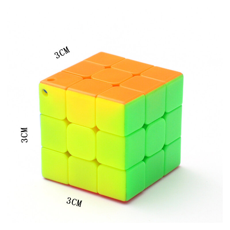 LLavero de cubos mágicos para niños, Mini Cubo, rompecabezas Mofangge para principiantes, Cubo mágico profesional, juguetes para niños, 3x3x3