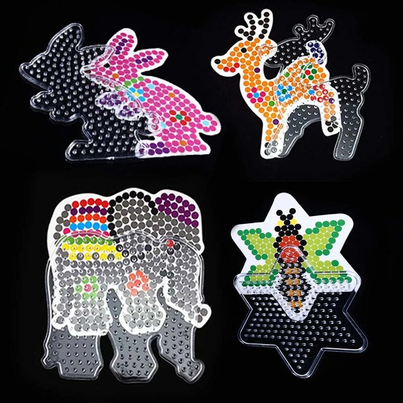 5mm Hama Beads Pegboards DIY Beads Tool Educational Perler Fuse Beadbond Patterns Jigsaw Puzzle Template Ironing Paper Kids Toy
