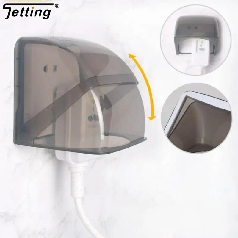 86 Type Outdoor Socket Protective Cover Bathroom Electric Plug Waterproof Cover Power Outlet Rainproof Box Electrical Supplies