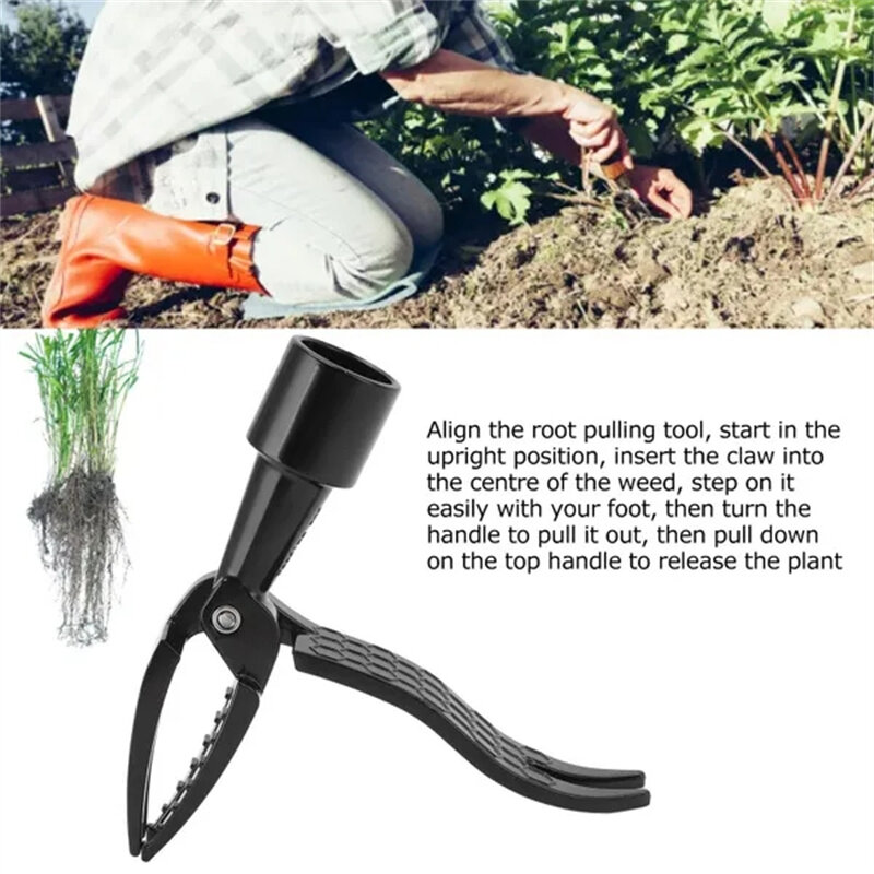 Stand Up Weed Puller Tool Aluminum Claw Manual Weed Remover Tool For Outdoor Garden Lawn Garden Digging Weeder Removal Accessory