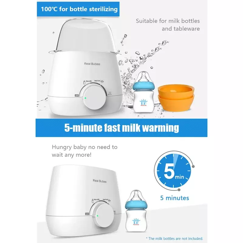 Penghangat botol susu bayi, & sterilisasi dengan Timer kontrol suhu akurat penghangat susu makanan dengan Defrost, aksesoris bayi