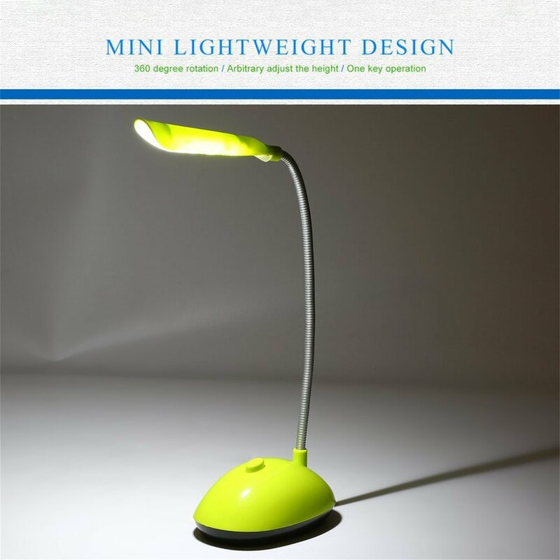 Vento ultra-brilhante luz de mesa LED, comercial AAA pilhas, livro lâmpada de leitura com tubo flexível, PY-X7188, Desk Lamp, moda