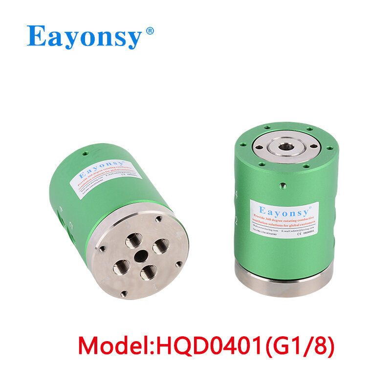 4 channel Eayonsy From the End of the Rotor Air Passing Rotary Union Pneumatic Rotating Food and Beverage Equipment Fittings
