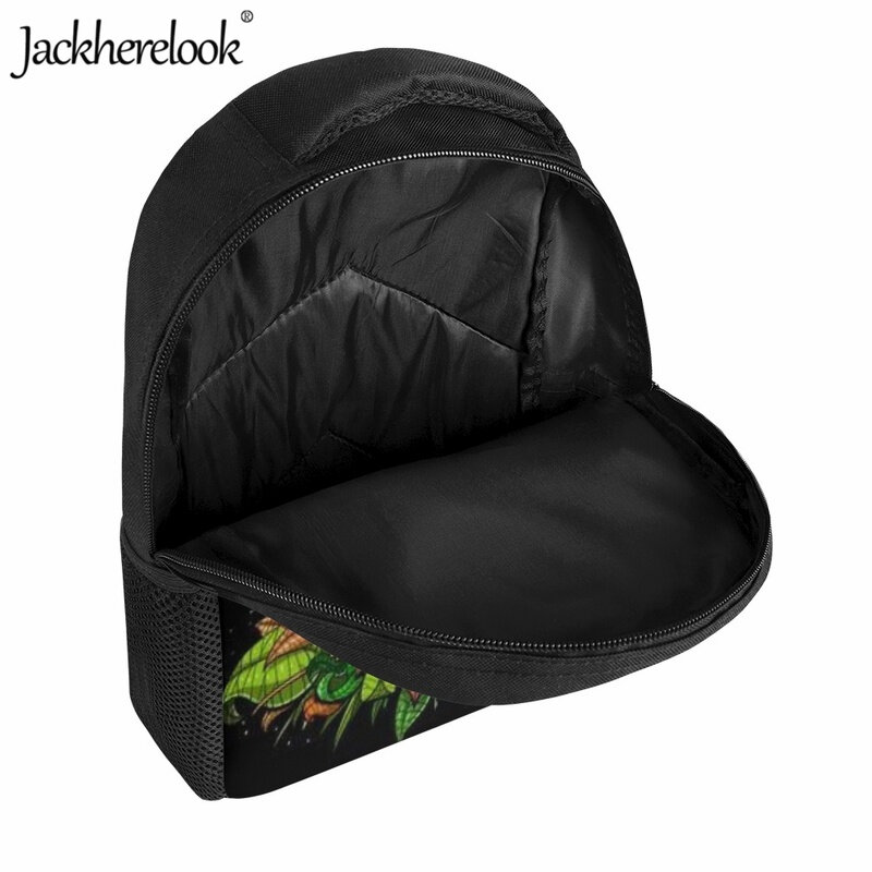 Jackherelook – sac d'école imprimé champignon psychédélique pour enfants, nouveaux sacs de livres tendance, sac à dos pratique pour la maternelle