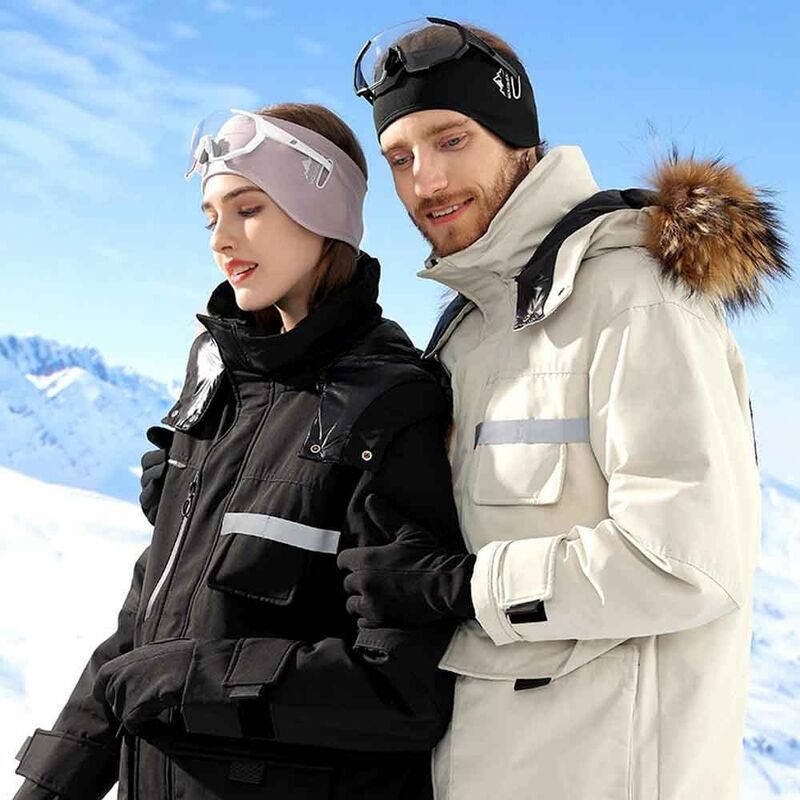 Регулируемые наушники для катания на лыжах, новая Нескользящая Зимняя повязка для волос, защита от холода, ветрозащитный головной убор, наушники для бега