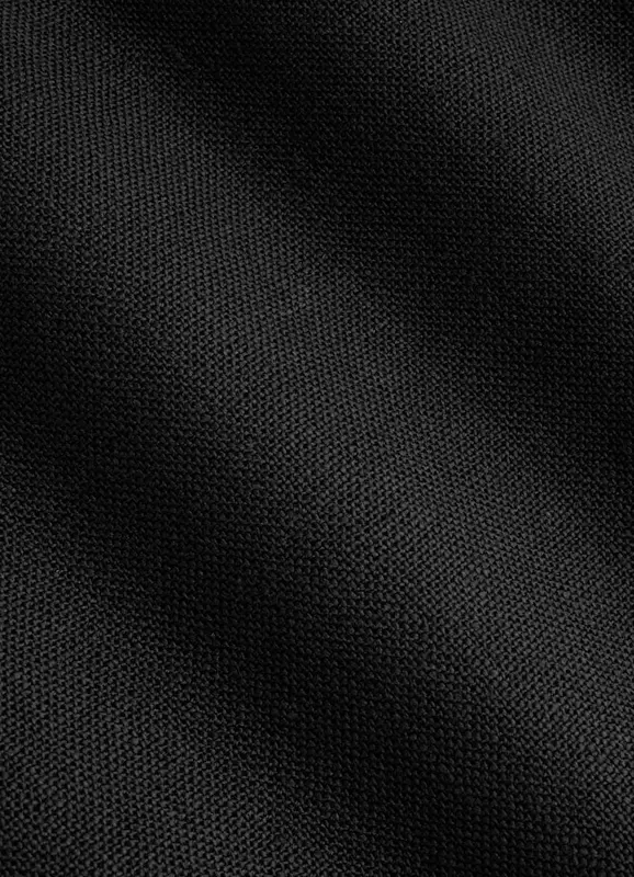 Traje de negocios inteligente de lino negro para hombre, chaqueta Formal de graduación, conjuntos de Blazer elegante, esmoquin ajustado de 2 piezas para novio, Verano
