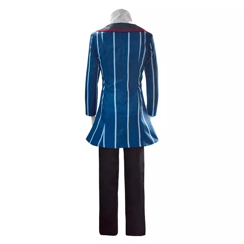 Hazbin Cosplay Hotel Vox przebranie na karnawał strój mundurowy strój męski karnawałowy na Halloween stroje świąteczne niebieski czerwony garnitur Cosplay