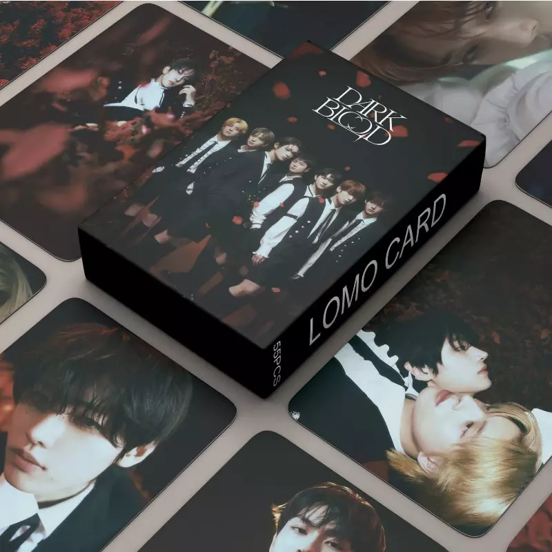 55Pcs/Set Kpop E Group DARK BLOOD New Album Lomo Cards E Photocards JUNGWON JAY Photo Cards