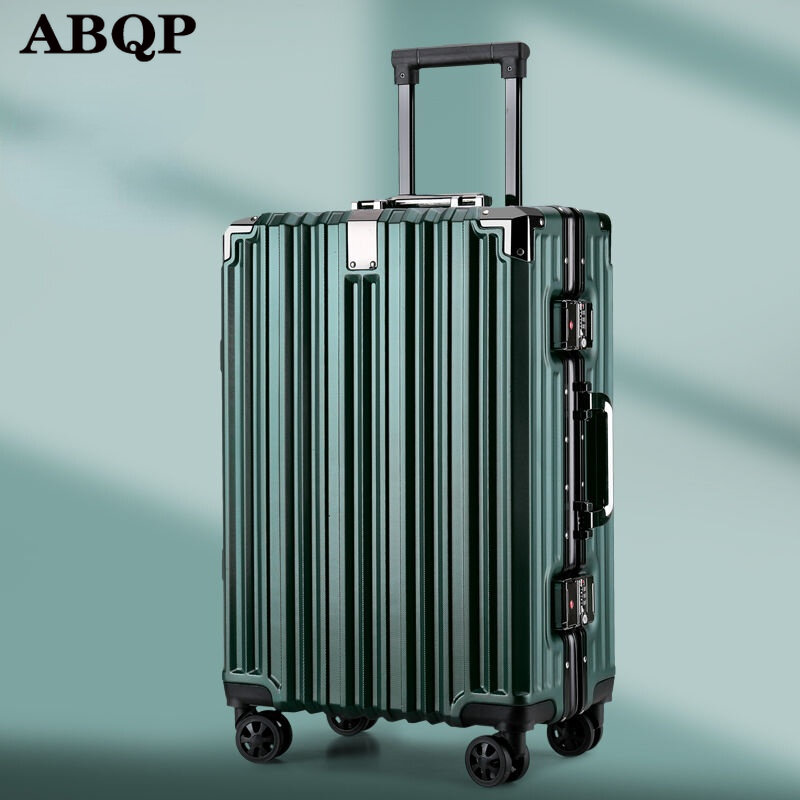 XQ 20 "24" 26 "28" pulgadas maleta de viaje mujer caja de contraseña de gran capacidad equipaje de estudiante masculino marco de aluminio caja de carro de rodillo