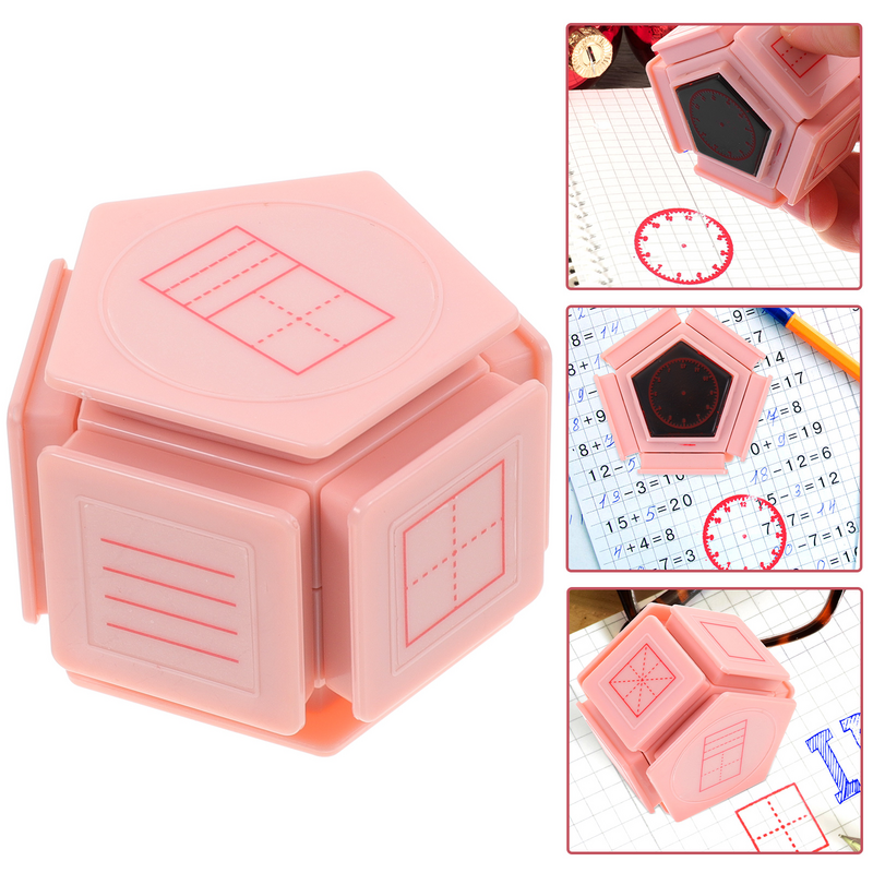 Children's Learning Chapter Kids Teaching Stamp Toddler Toys Number Handwriting Paper Line Stamps Practice Abs Pupils Letter