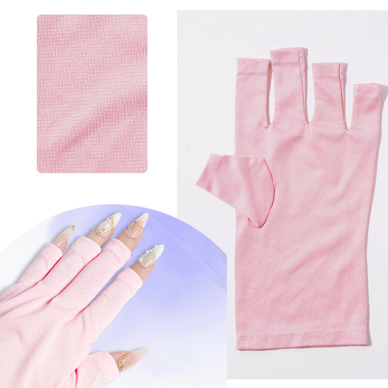 Nail Art Glove UV Protection Glove Anti UV Radiation Protection Gloves Protecter For Nail Art Gel UV LED Lamp Tool