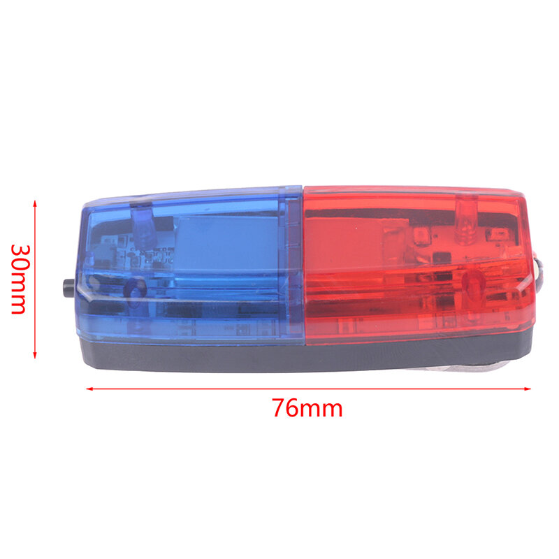 LED rosso blu attenzione luce di emergenza della polizia lampeggiante lampada a spalla USB ricaricabile avvertimento spalla sicurezza fanale posteriore della bici