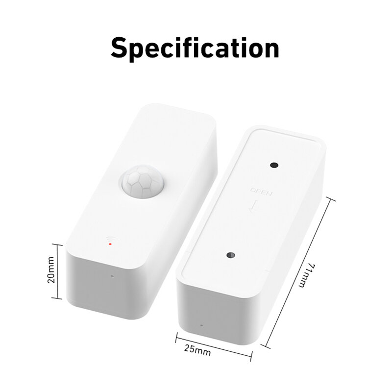 Tuya Zigbee PIR Motion Sensor Smart Home WiFi Human Body Infrared Detector Security Smart Life App Works With Alexa Google Home