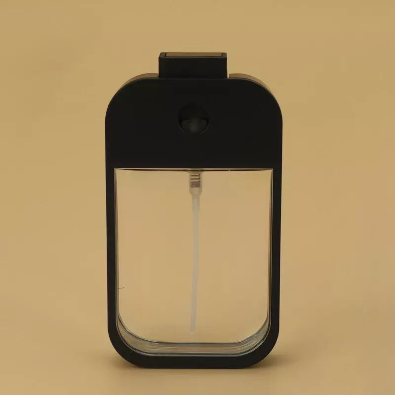 Garrafas recarregáveis portáteis de álcool desinfetante para as mãos, Mini Card Spray Bottle, Viagem Sub-Bottling Cosméticos, Novo, 45ml, 6 cores