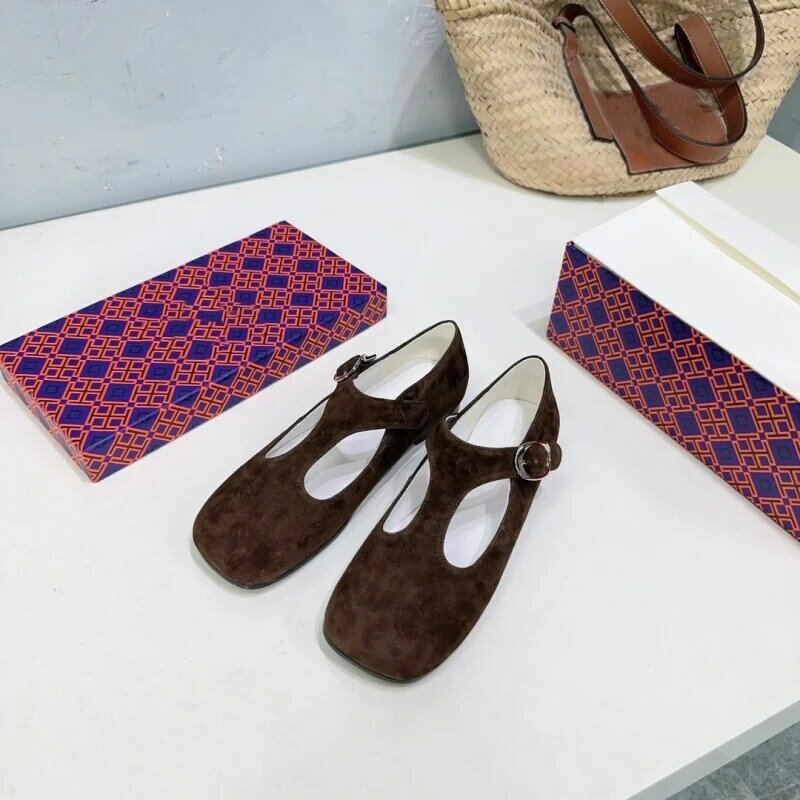 Женские Туфли Мэри Джейн, удобные кожаные туфли на толстом каблуке, с ремешком и пряжкой, в стиле ретро, весна-осень 2024