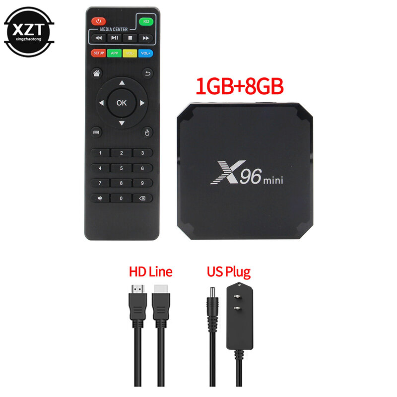 Oryginalny X96 mini Android 10 Smart TV Box h313 czterordzeniowy 1GB 8GB Dual WiFi odtwarzacz multimedialny X96mini dekoder 1G 8G