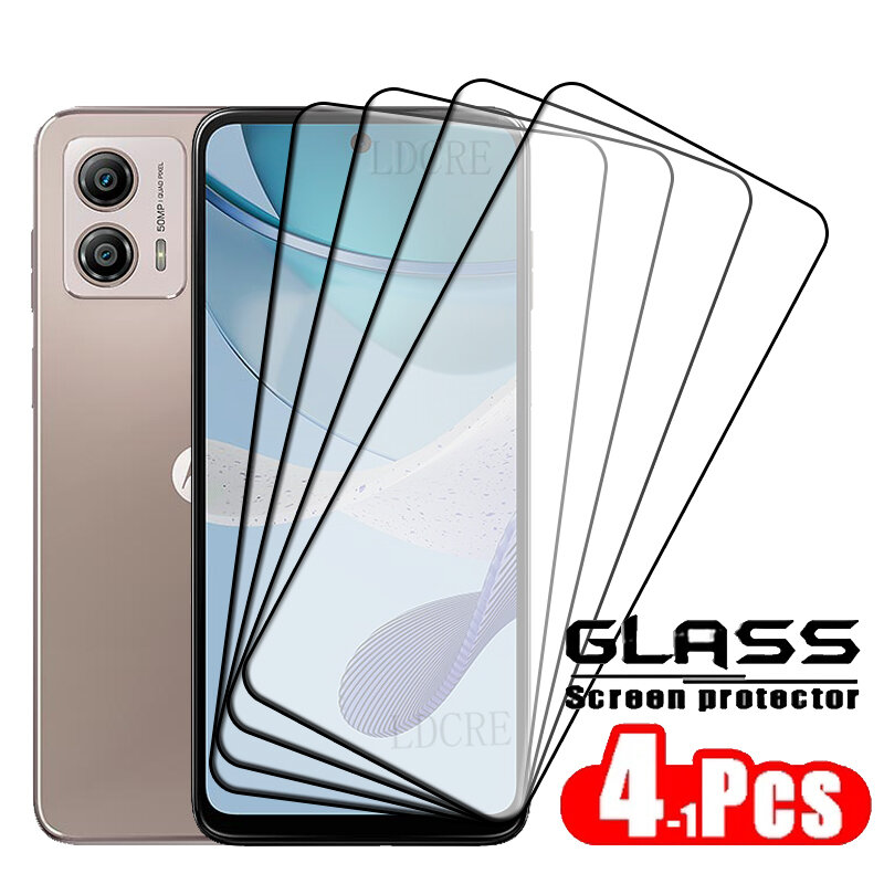 4 pezzi per Motorola Moto G53 Glass per Moto G53 Glass Full Cover Glue Screen Protector per Moto G 53 G53 G54 G14 G13 G23 Len Glass