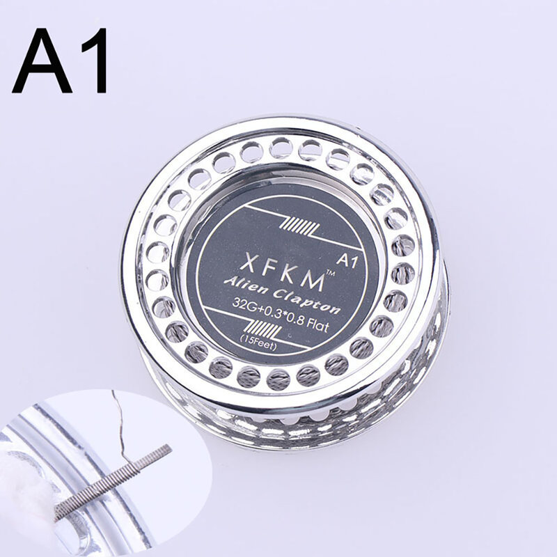 XFKM 5M/roll A1/316/ni80 Flat twisted wire Fused clapton Hive wires Alien Mix twisted Quad Tiger coils Heating Resistance coil