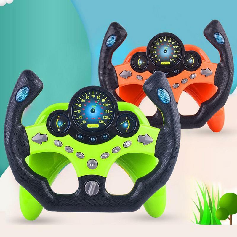Kids Steering Wheel Toy With Music Kids Pretend Play Educational Toys For Children Toddler Boys Girls Birthday Gift Not Battery