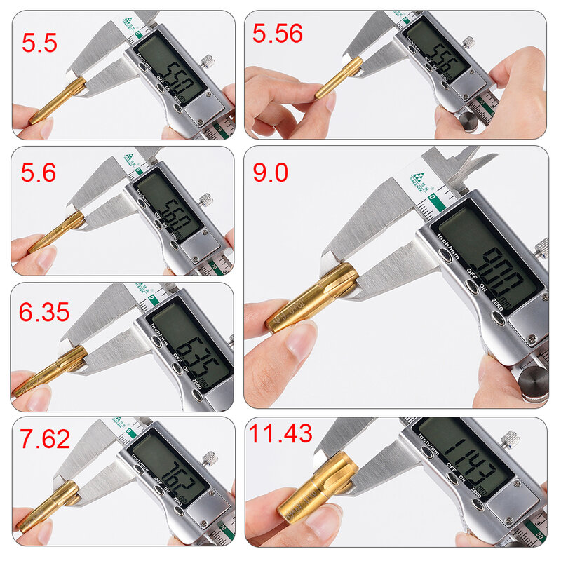 6 Flutes Spiral Drill Blade 5.5mm 5.56mm 5.6mm 6.35mm 7.62mm 11.43mm Helical Machine Chamber Tungsten Coat Button Drill Tool