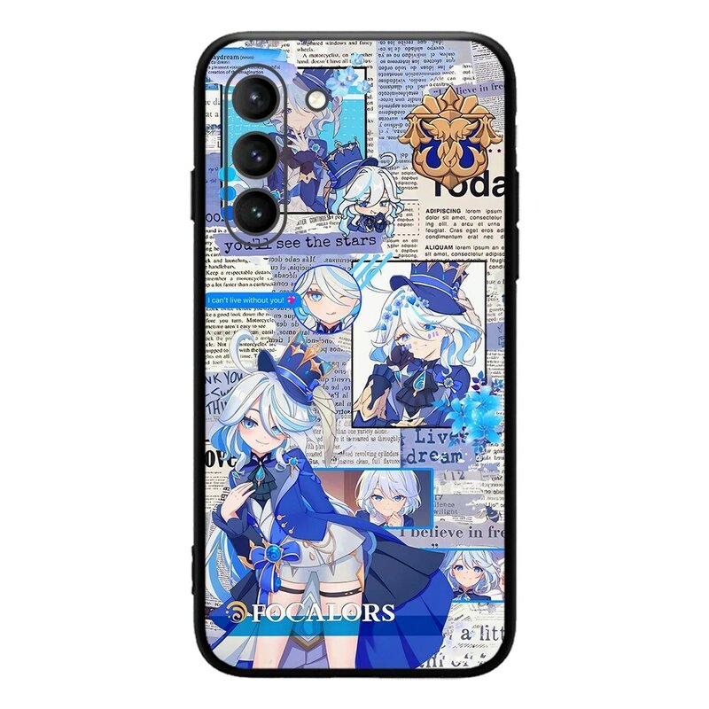 Coque de téléphone Funina Genshin Impact Hydro Archon Rick 5 étoiles, étui pour Samsung Galaxy S23 Ultra S22 + S21 FE S20 A54 Note20Plus A53