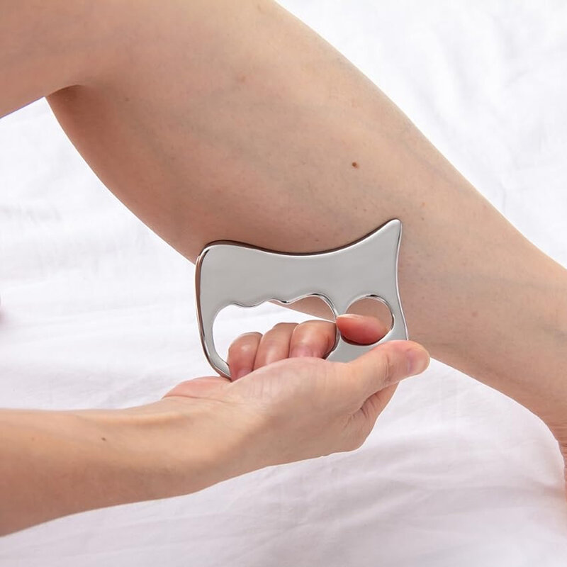 Strumento di massaggio raschiante Gua Sha in acciaio inossidabile-raschietto muscolare terapia fisica-strumento IASTM-mobilizzazione dei tessuti molli, per la schiena