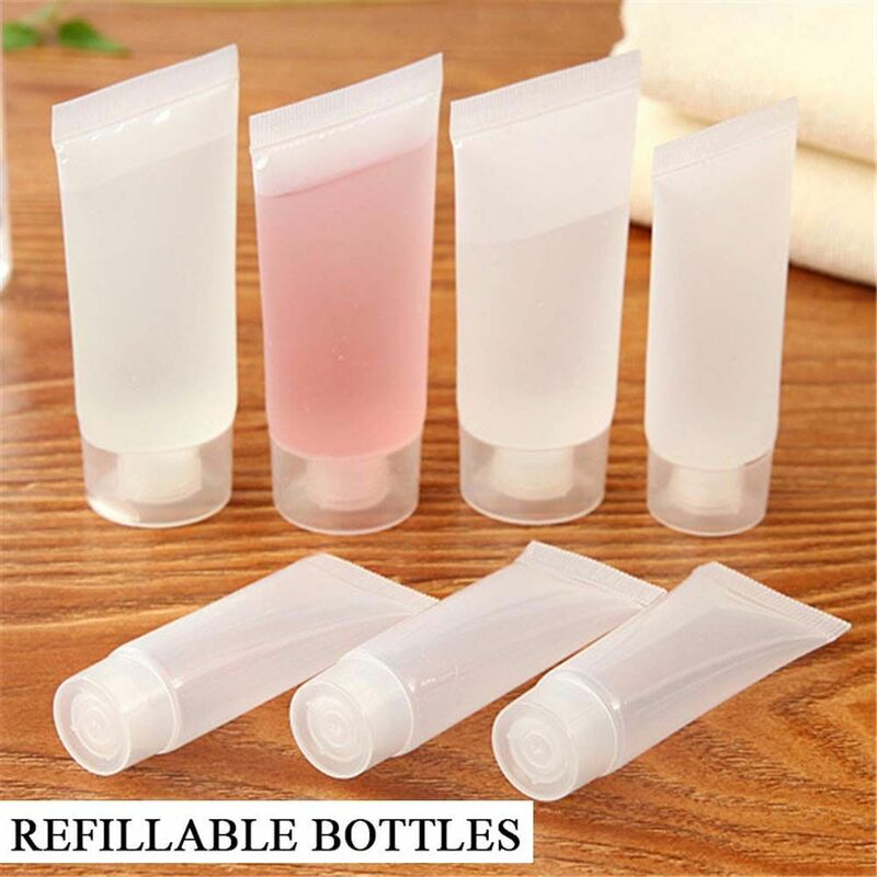 Empty Plastic Portable Tubes Squeeze Cosmetic Cream Lotion Travel Bottle 20ml 30ml 50ml 100ml Container Makeup Organizers