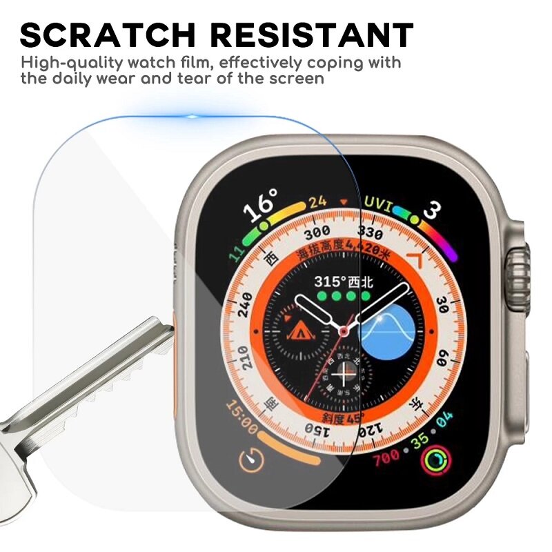 Película Protetora de Hidrogel para Apple Watch, Película Protetora de Tela para iWatch Ultra, 49mm, 8, 7, 6, SE, 5, 4, 3, 45mm, 41mm, 44mm, 40 milímetros, 42 milímetros, 38 milímetros