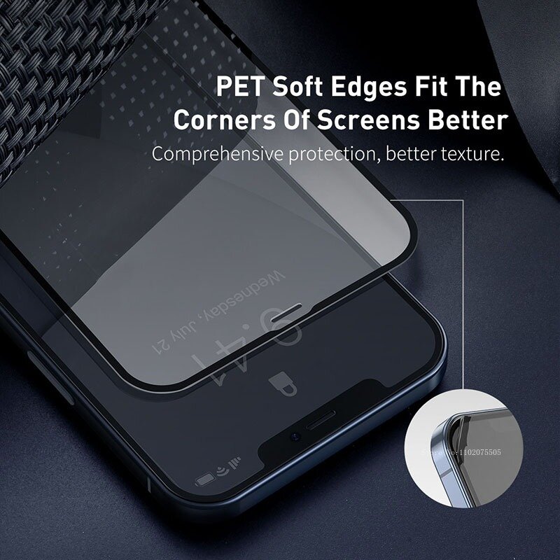 Protector de pantalla de vidrio templado para IPhone, alta calidad, 15, 14, 13, 12 Pro Max, 12 Mini
