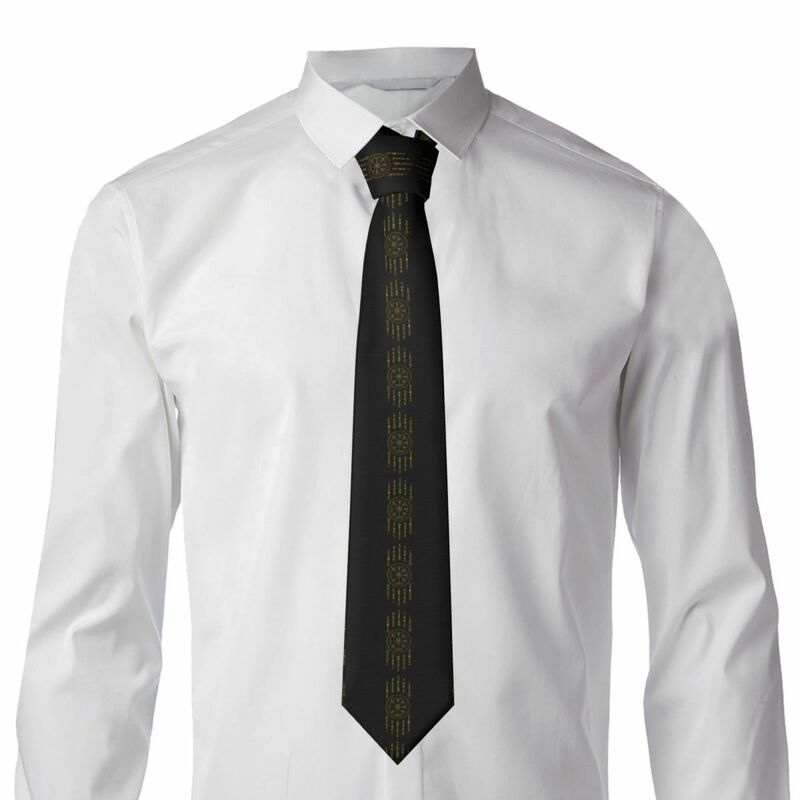 Cravatta per uomo cravatte Skinny formali classico Vegvisir True Wedding Tie Gentleman stretto