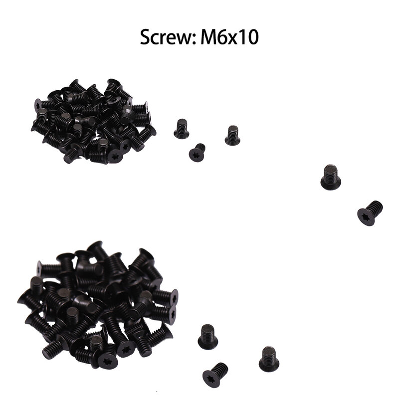 500PCS M6 * 10สกรูสำหรับงานไม้เปลี่ยนคาร์ไบด์แทรก14X14X2.0หรือ15x15x2.5