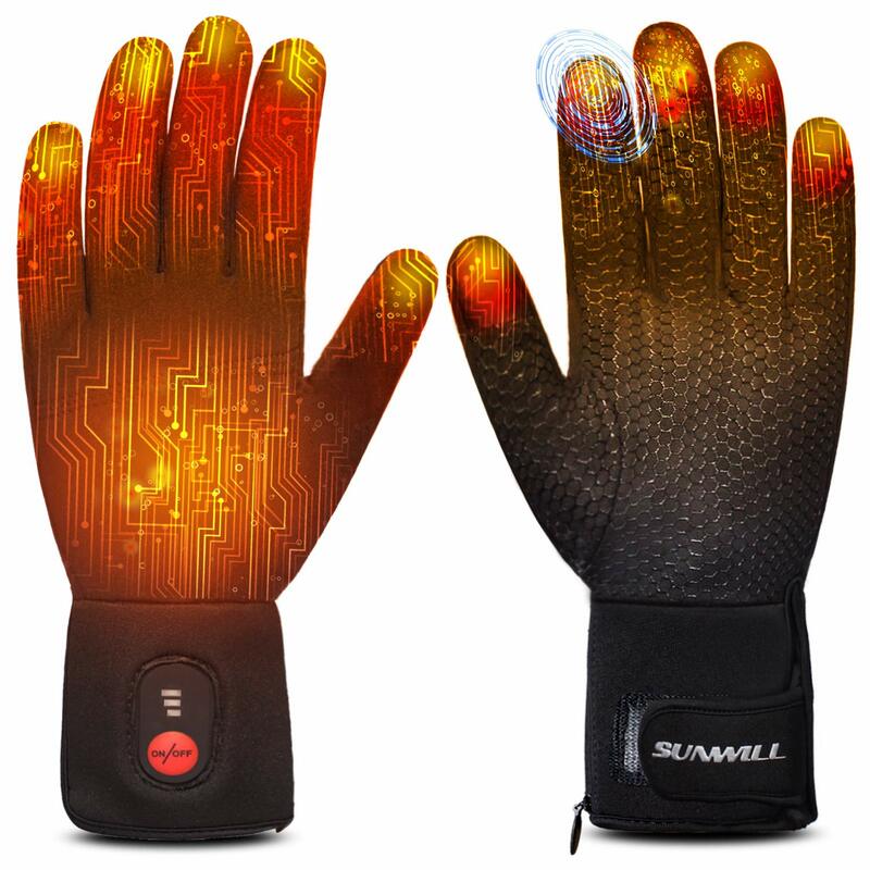 Rechargeable Electric Battery Heating Riding Ski Snowboarding Hiking Cycling Hunting Heated Glove Liners for Men Women