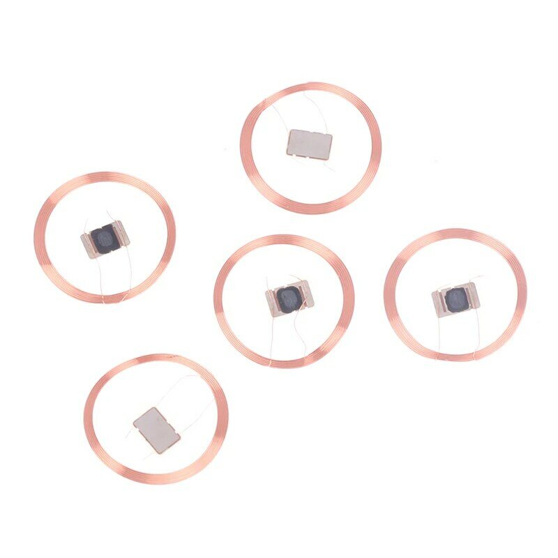 5Pcs 13 56MHz Modifiable UID Card Coil Self-adhesive Coil RFID Antenna Card Buckle Replaceable Chip