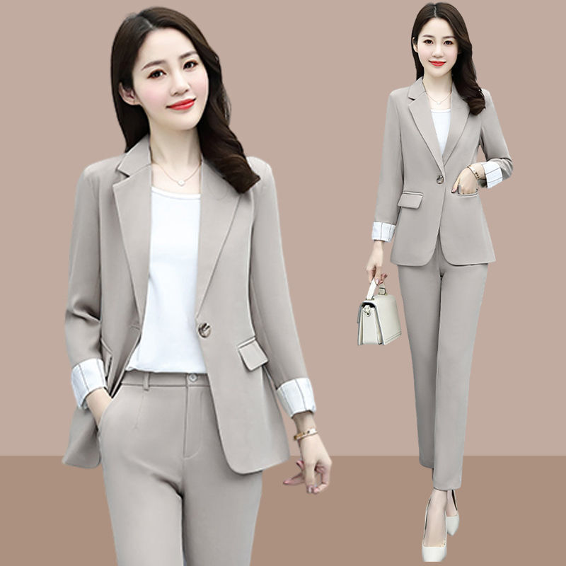 2023 Summer Thin Jacket Blazer Casual Pants White Vest 3pcs Set Elegant Women Pants Suit Office Work Clothes Outfits Tracksuit